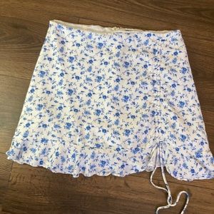 Forever 21 Blue Floral Skirt